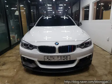 BMW 4시리즈 루프스킨 작업 및 사이드 데칼 스티커 시공사례후기 포항 경주 울산 울진 영덕 신차검수 썬팅 부분랩핑 전체랩핑 / 포항, 경주
