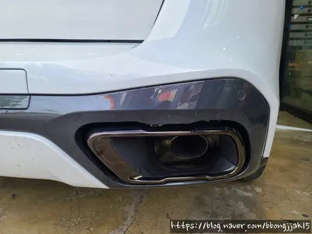 포항 경주 BMW X5 그릴교체 및 윈도우몰딩 블랙유광 부분랩핑 머플러팁교체 사이드미러 랩핑으로 외관의 스포티함을 올리다 / 포항, 경주