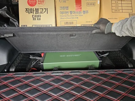싼타페 MX5 :GSP 올인원 파워뱅크 210A (주행충전기 30A 내장형)+ GSP 올인원 멀티파워탭 (220까지 되는 제품) 시공 / 대전 서구, 세종, 청주