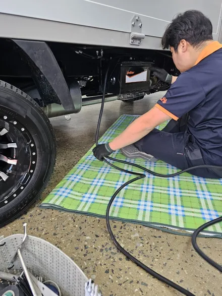 대전 봉고3 리프트차량 납산배터리+납산주행충전기 장착 / 대전 서구, 세종, 청주