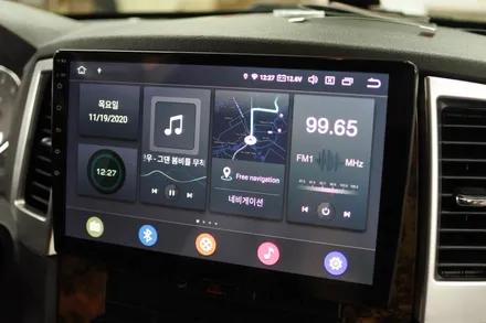 지프 그랜드체로키 안드로이드 올인원 & 풍절음 방지 윈드킹 - 대전자동차안드로이드올인원장착점 / 윈드킹대전공식장착점 / 대전 서구, 세종, 청주