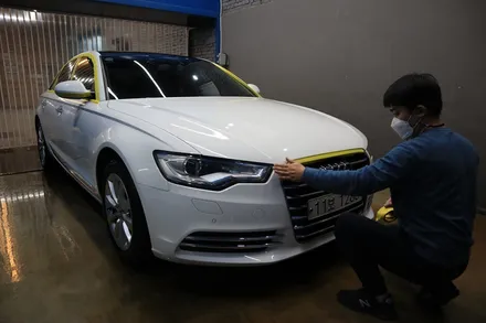 인천광택 아우디 A6 광택과 유리막코팅이 38만원 실화냐?? / 인천, 부평, 부천