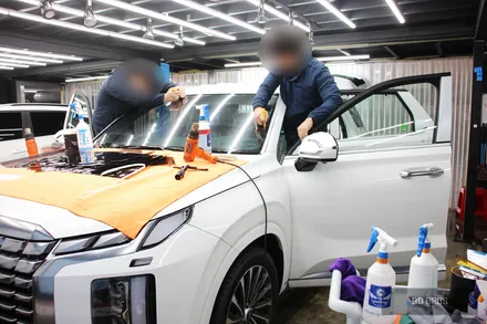 인천 글라스틴트 선셋 시공점 현대 팰리세이드 신차패키지 / 블랙박스 설치 진행 / 인천, 부평, 부천
