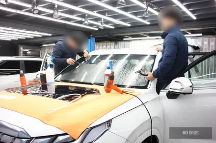 인천 글라스틴트 선셋 시공점 현대 팰리세이드 신차패키지 / 블랙박스 설치 진행 / 인천, 부평, 부천