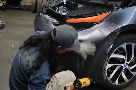 인천랩핑 BMW i3 전체랩핑과 본넷PPF시공으로 포인트 살아있네 / 인천, 부평, 부천