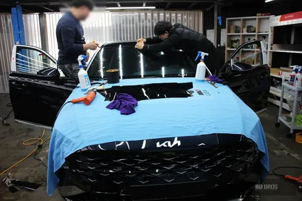 인천서구썬팅 기아 K8 루마버텍스900 시공기 / 인천, 부평, 부천