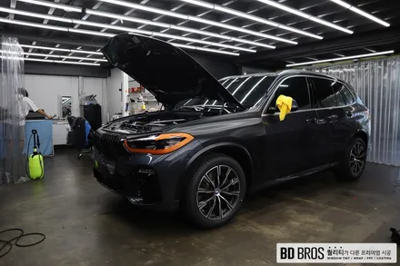 인천랩핑 BMW X5 전체랩핑 사틴블랙 (3M2080) / 인천, 부평, 부천