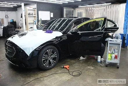 인천 루마버텍스 벤츠 E200 비반사필름 볼드하게 시공 / 인천 중구