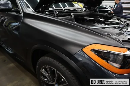 인천랩핑 BMW X5 전체랩핑 사틴블랙 (3M2080) / 인천, 부평, 부천