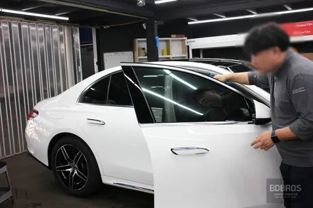 인천벤츠썬팅 E300 글라스틴트 선셋 신차패키지 본격 리뷰 / 인천, 부평, 부천
