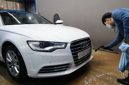 인천광택 아우디 A6 광택과 유리막코팅이 38만원 실화냐?? / 인천, 부평, 부천