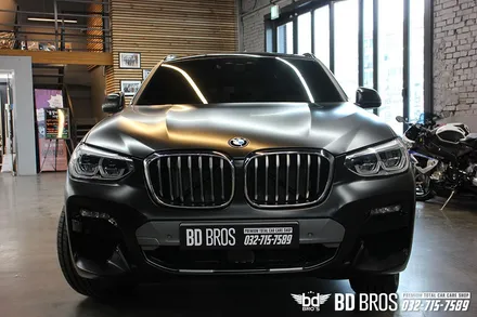 인천 랩핑 BMW X4 전체 사틴블랙 으로 완벽하게 변신 / 인천, 부평, 부천
