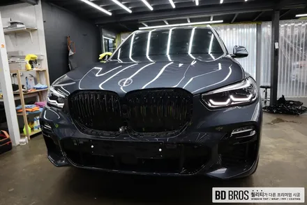 인천랩핑 BMW X5 전체랩핑 사틴블랙 (3M2080) / 인천, 부평, 부천