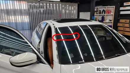 인천 자동차유리교환 퀀텀 썬팅까지 한번에 (BMW 5시리즈) / 인천, 부평, 부천