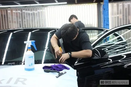 인천 루마버텍스 벤츠 E200 비반사필름 볼드하게 시공 / 인천 중구