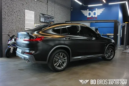 인천 랩핑 BMW X4 전체 사틴블랙 으로 완벽하게 변신 / 인천, 부평, 부천