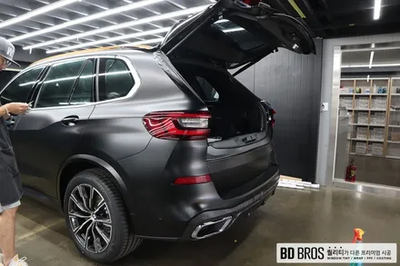 인천랩핑 BMW X5 전체랩핑 사틴블랙 (3M2080) / 인천, 부평, 부천