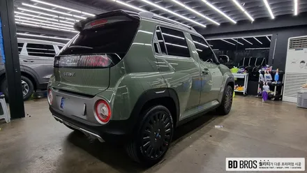 인천 캐스퍼썬팅 글라스틴트 펜더S 및 블랙박스 아이나비 Z7000 / 인천, 부평, 부천