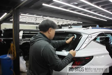 인천 신차 썬팅 전문점 비디브로스, 투싼 브이쿨Q 국민농도 시공 / 인천 중구