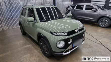 인천 캐스퍼썬팅 글라스틴트 펜더S 및 블랙박스 아이나비 Z7000 / 인천, 부평, 부천