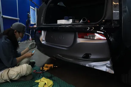 인천랩핑 BMW i3 전체랩핑과 본넷PPF시공으로 포인트 살아있네 / 인천, 부평, 부천