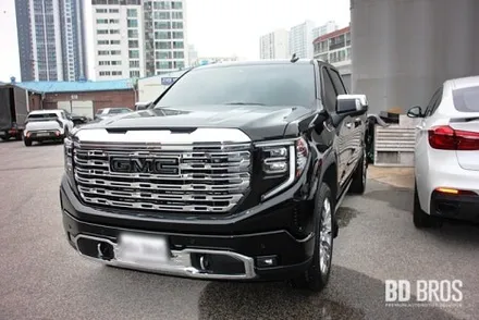 GMC 시에라 썬팅 대형 픽업트럭 시공도 가능한 비디브로스 작업기 / 인천 중구