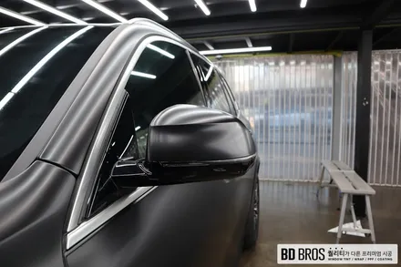 인천랩핑 BMW X5 전체랩핑 사틴블랙 (3M2080) / 인천, 부평, 부천