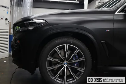 인천랩핑 BMW X5 전체랩핑 사틴블랙 (3M2080) / 인천, 부평, 부천