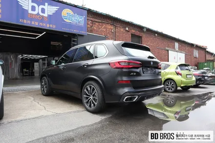 인천랩핑 BMW X5 전체랩핑 사틴블랙 (3M2080) / 인천, 부평, 부천