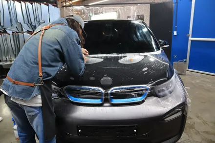인천랩핑 BMW i3 전체랩핑과 본넷PPF시공으로 포인트 살아있네 / 인천, 부평, 부천