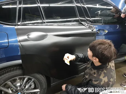 인천 랩핑 BMW X4 전체 사틴블랙 으로 완벽하게 변신 / 인천, 부평, 부천