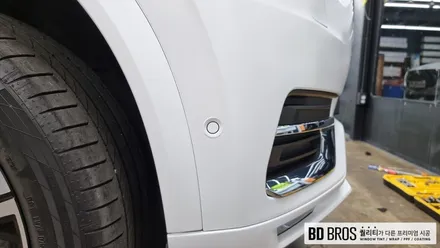 인천 자동차 랩핑 전문 볼보 XC90 전체랩핑 사틴화이트 / 인천, 부평, 부천