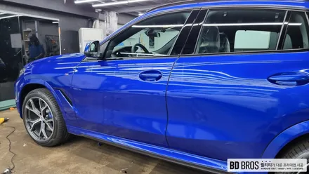 인천랩핑 BMW X6 출고와 동시에 전체랩핑 코스믹 블루 / 인천, 부평, 부천