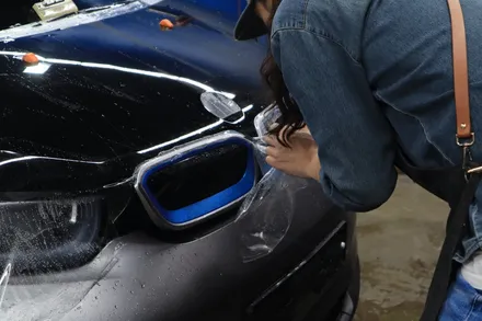 인천랩핑 BMW i3 전체랩핑과 본넷PPF시공으로 포인트 살아있네 / 인천, 부평, 부천