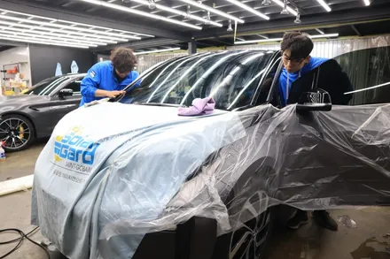 인천랩핑 BMW i3 전체랩핑과 본넷PPF시공으로 포인트 살아있네 / 인천, 부평, 부천