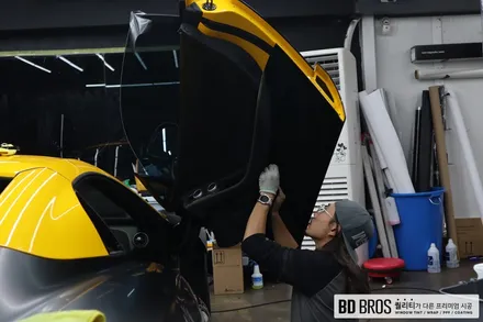인천랩핑 맥라렌 650S 전체제거및 사틴블랙 시공후기 / 인천, 부평, 부천