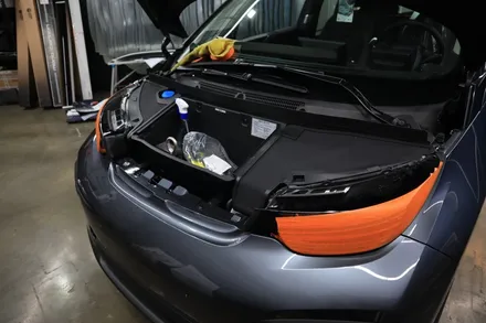인천랩핑 BMW i3 전체랩핑과 본넷PPF시공으로 포인트 살아있네 / 인천, 부평, 부천