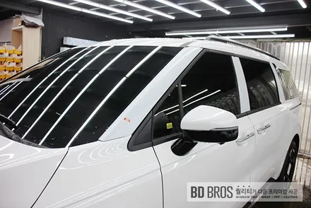 [인천 카니발 썬팅]브이쿨QB 가성비 비반사필름 추천! / 인천 중구