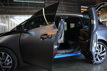 인천랩핑 BMW i3 전체랩핑과 본넷PPF시공으로 포인트 살아있네 / 인천, 부평, 부천