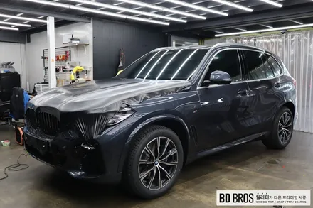 인천랩핑 BMW X5 전체랩핑 사틴블랙 (3M2080) / 인천, 부평, 부천