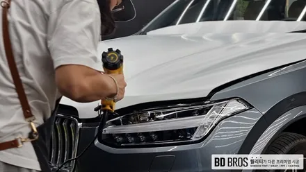 인천 자동차 랩핑 전문 볼보 XC90 전체랩핑 사틴화이트 / 인천, 부평, 부천