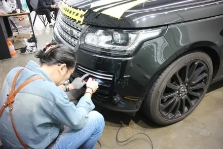 자동차랩핑 고광택 블랙 필름으로 헌 차를 새 차로 / 인천 중구