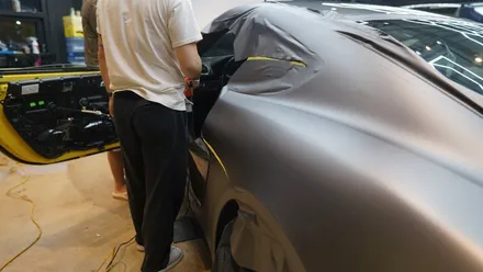 일산 파주 포르쉐 718 카이맨 amg 그레이 전체랩핑 정직한 시공 / 고양시 덕이동
