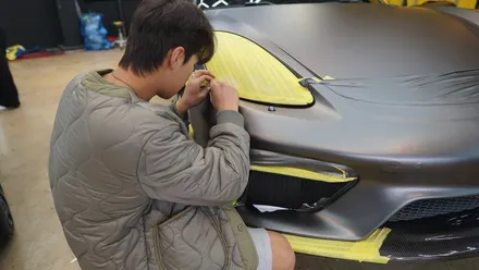 일산 파주 포르쉐 718 카이맨 amg 그레이 전체랩핑 정직한 시공 / 고양시 덕이동