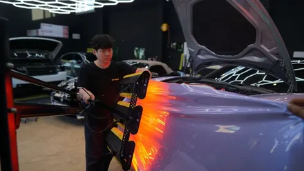 일산 파주 포르쉐 파나메라 전체랩핑 브라바도 트윈실버퍼플로 다시 새롭게 / 고양시 덕이동