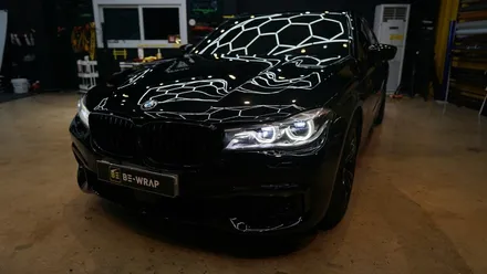 일산 파주 BMW 740d 전체랩핑 블랙 색상 변경으로 고급스럽게 / 고양시 덕이동