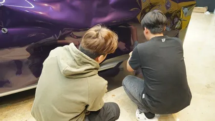 일산 파주 푸조 206cc 베니션 퍼플 전체랩핑으로 새로운 차로 재탄생 / 고양시 덕이동