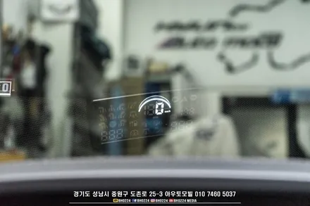 천마력 슈퍼전기차 테슬라 모델s 플레이드 2채널 블랙박스 장착 그리고 HUD / 성남,분당,판교