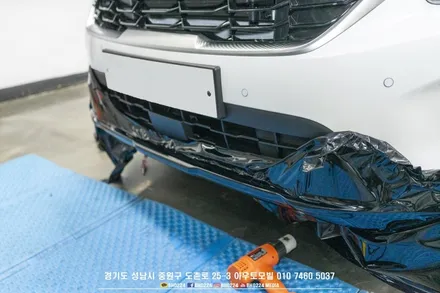 성남 블락포디 썬팅 기아 셀토스 아이나비 블랙박스 부분랩핑시공 / 성남시 중원구 도촌동