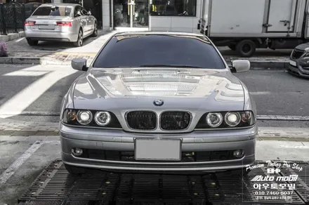 BMW E39 5시리즈 잘못된 싼팅  수입차썬팅은 성남레이노도촌점 에서 중복투자 스트레스없이 한방에 해결하세요~! / 성남,분당,판교